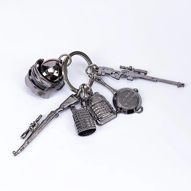 Porte-clés de personnalité créative PUBG série 98K, 6cm/2,36 pouces, modèle de pistolets, pendentif, cadeau créatif pour garçon, jouet, arme, périphériques de jeu