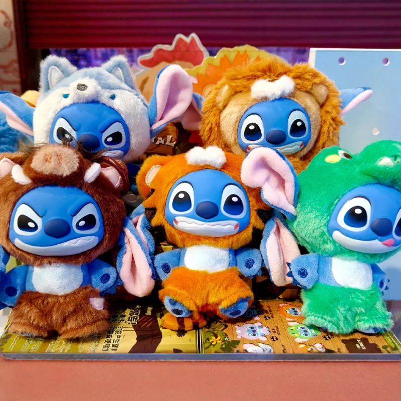 

Серия игрушек-сюрпризов Stitch Animal: плюшевая кукла-подвеска в закрытой упаковке, милый подарок на Рождество для детей и девушки, праздничный сюрприз