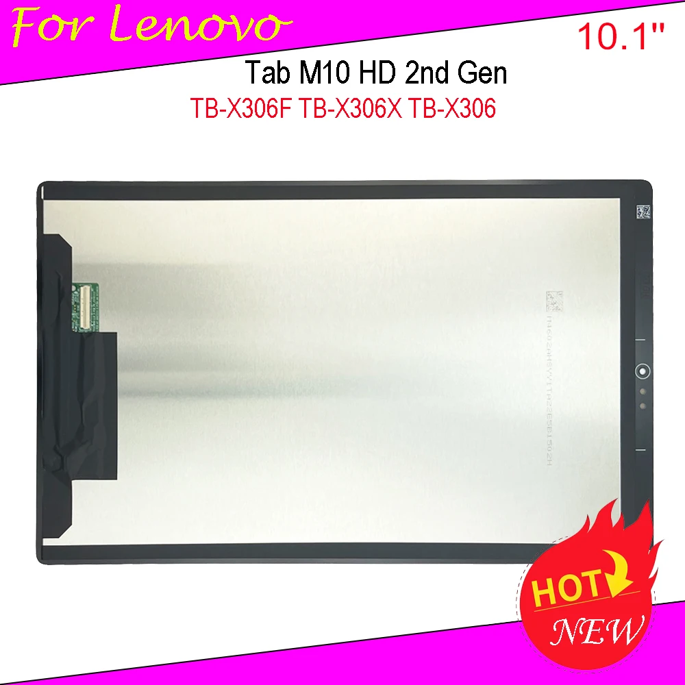

Ori ЖК-дисплей для Lenovo Tab M10 HD 2-го поколения 10,1 TB-X306X TB-X306V TB-X306 TB-X306F ЖК-дисплей с цифровым преобразователем сенсорного экрана в сборе