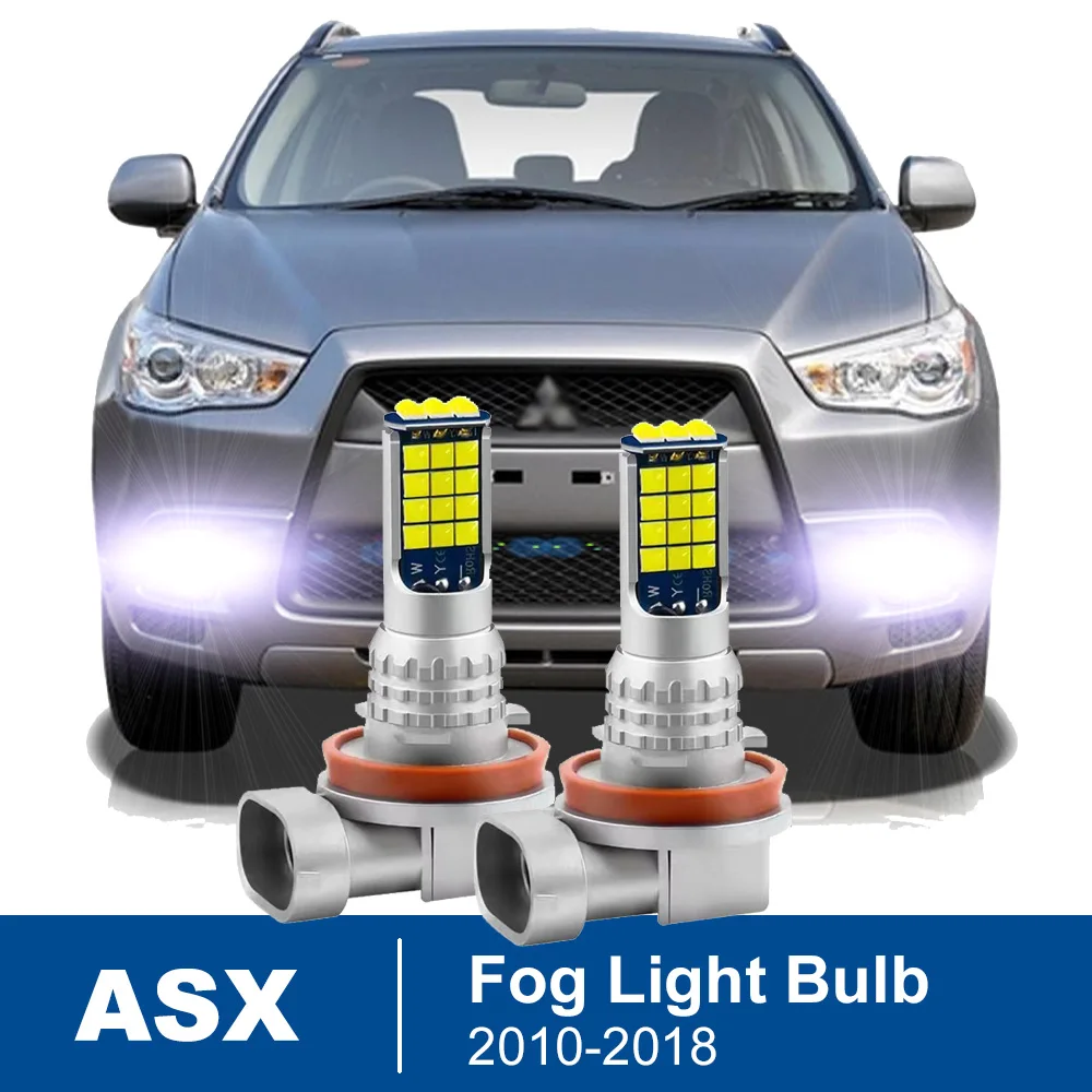 

2pcs Led Car Fog Lamp For Mitsubishi ASX 2010 2011 2012 2013 2014 2015 2016 2017 2018 Front Fog Light Bulb Car Accessories