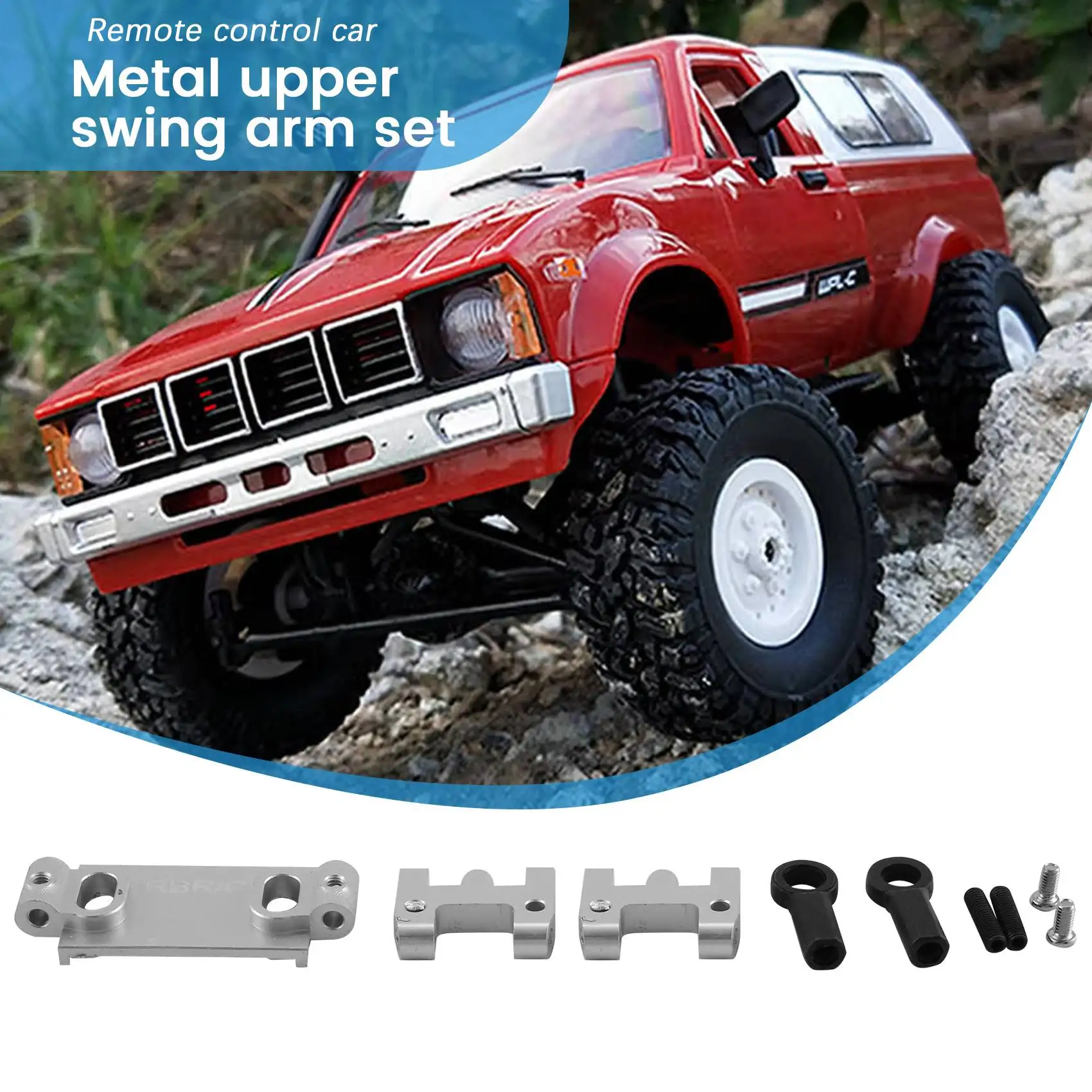 

Набор металлических верхних поворотных рычагов для WPL D12 1/10 RC Грузовик Автомобиль DIY Обновление Запчасти Аксессуары
