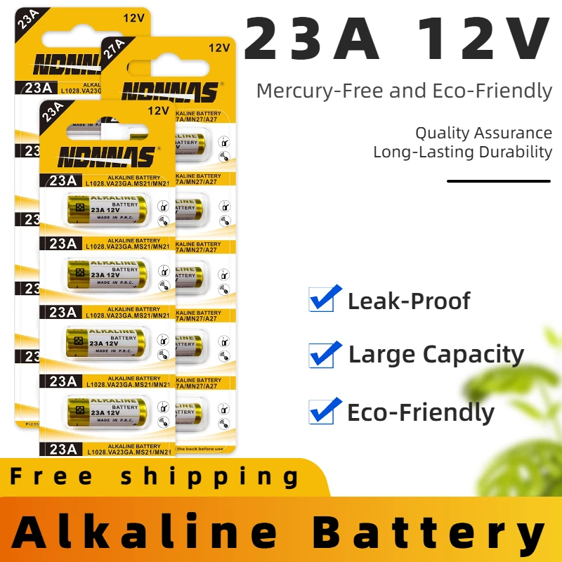 5-30Pcs 12V 23A Alkaline Dry Battery Bulk Pack - Fits A23 A23S E23A, Reliable Power Source for Remote Controls, Kids Toys New