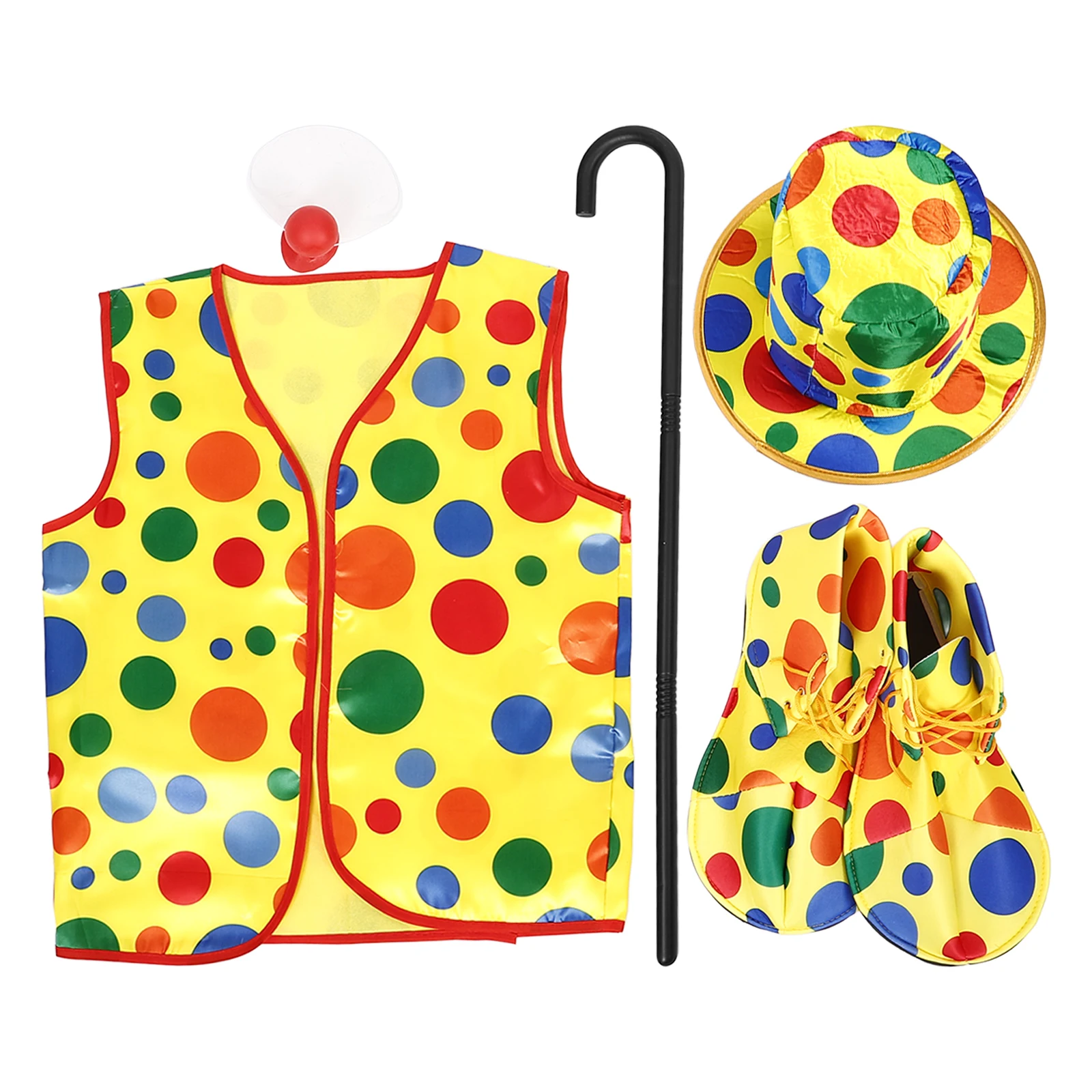 

Clown Dress up Suit Carnival Circus Costume Cosplay Supplies Accessories Costumes Aldult Cloth Child Vest