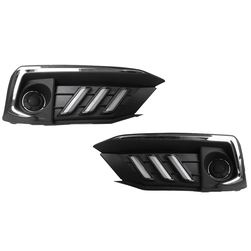 

Daytime Running Light Bumper Fog Lamp LED Car Daytime Running Light Tri-Color For Honda Civic 2019