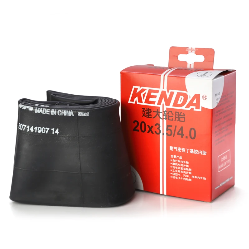 1 pair KENDA bicycle inner tube 20x3.5-4.0 ATV tyre beach bike tire tube city fat tyres snow bike tires Schrader A/V inner tubes