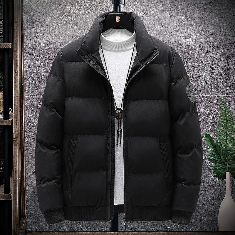 

Мужская зимняя верхняя одежда Thiened Cotton Jaet, повседневное молодежное пальто из полиэфирного волокна, теплое пальто с воротником-стойкой