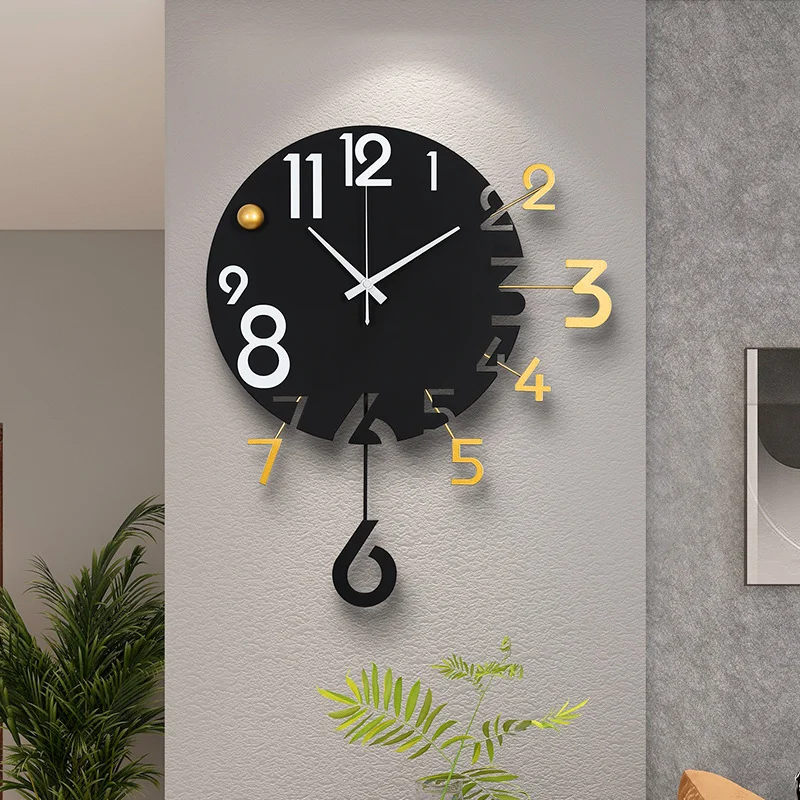 Originality Minimalist Bedside Wall Clocks Exquisite Nordic Lounge Wall Clocks Advanced Unique Trendy Wanduhr Digital Wall Clock