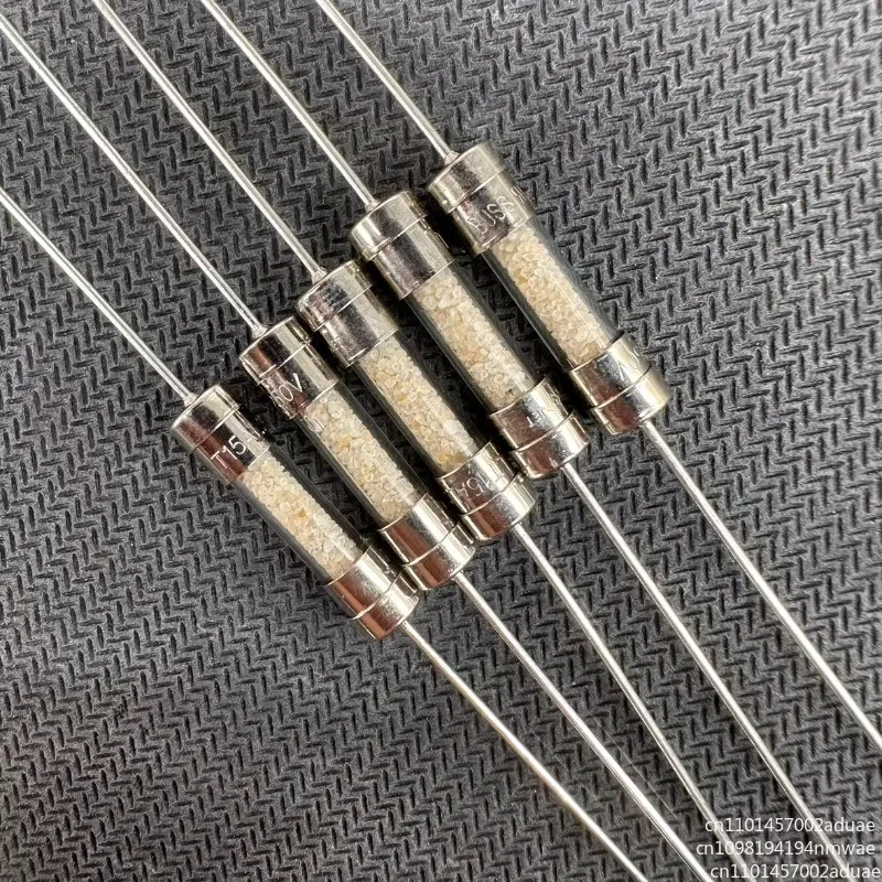 10pcs T15AL250V fuse tube 5 * 20MM glass explosion-proof sand filled BUSS S506 slow melting delay with feet