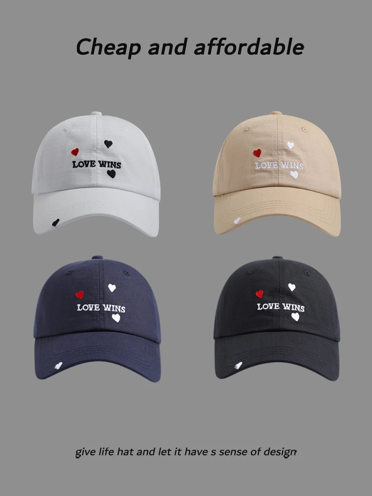 

Simple letter embroidery trendy brand cap spring and summer soft top quick-drying breathable baseball cap