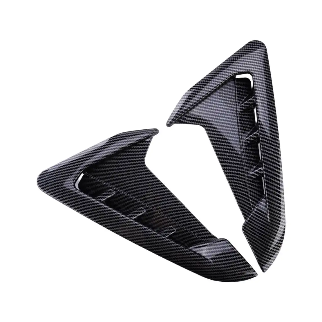 1 Pair Carbon Fiber Style Air Flow Grille Side Fender Vent Canard Cover Trim ABS Fit For BMW X3 X4 G01 G02 M-Sport 2018-2023