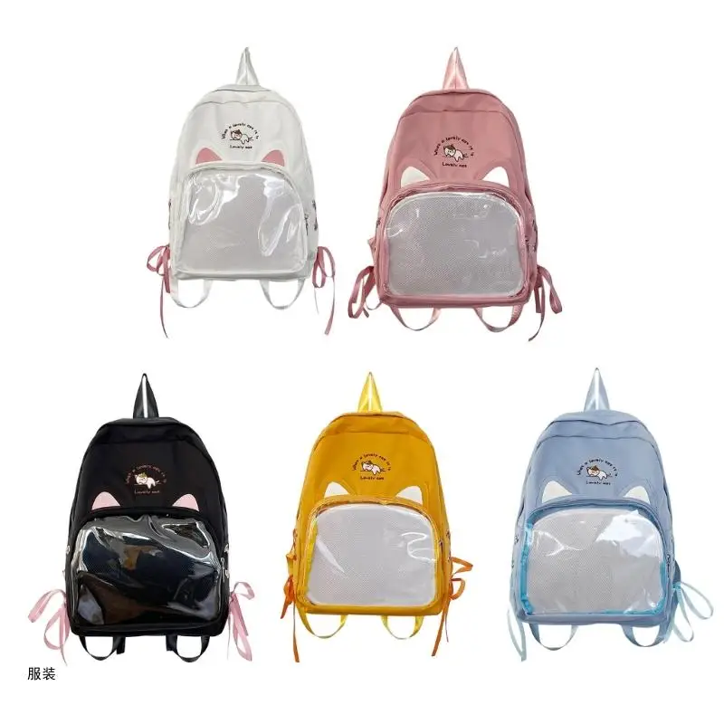 

D0UD Fashionable Teenage Backpack Large Capacity Rucksack School Bag for Student