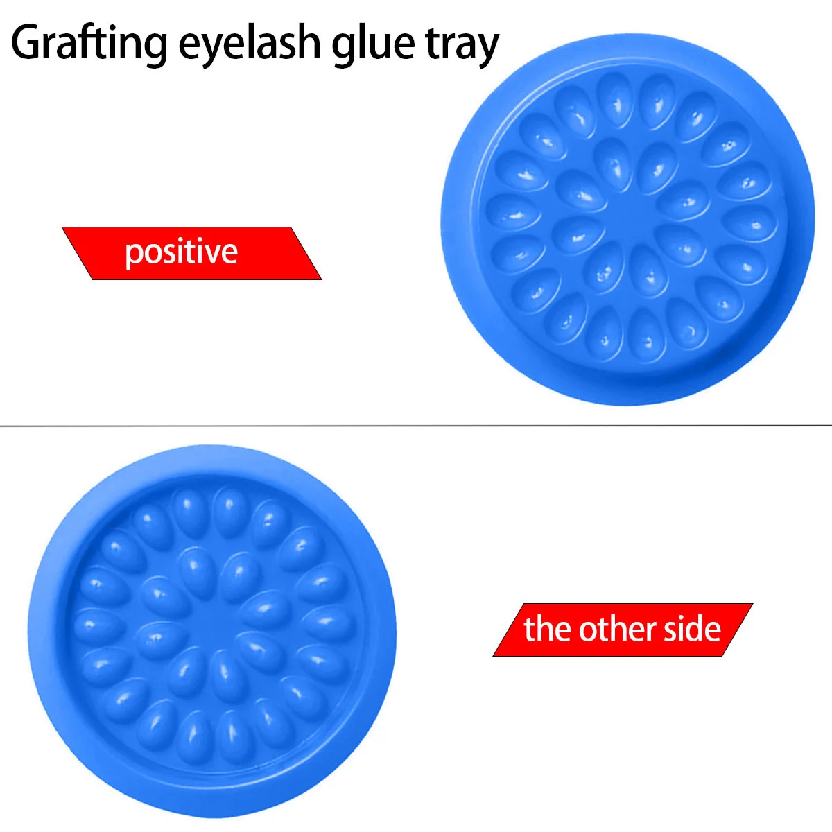 100pcs Eyelash Extension Tray Colorful Small Flower Shaped Waterproof Reusable Pvc Grafting Tool For False Lashes Holder Pallet