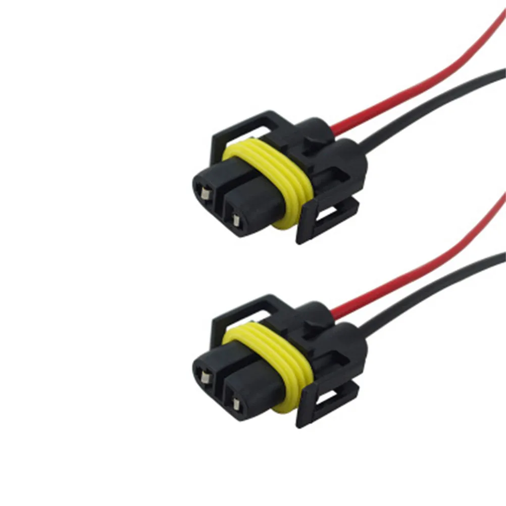 

2Pcs Female Adapter Heat Resistant Heavy Duty Socket for Headlights Fog Lights Extension Harness Female Socket