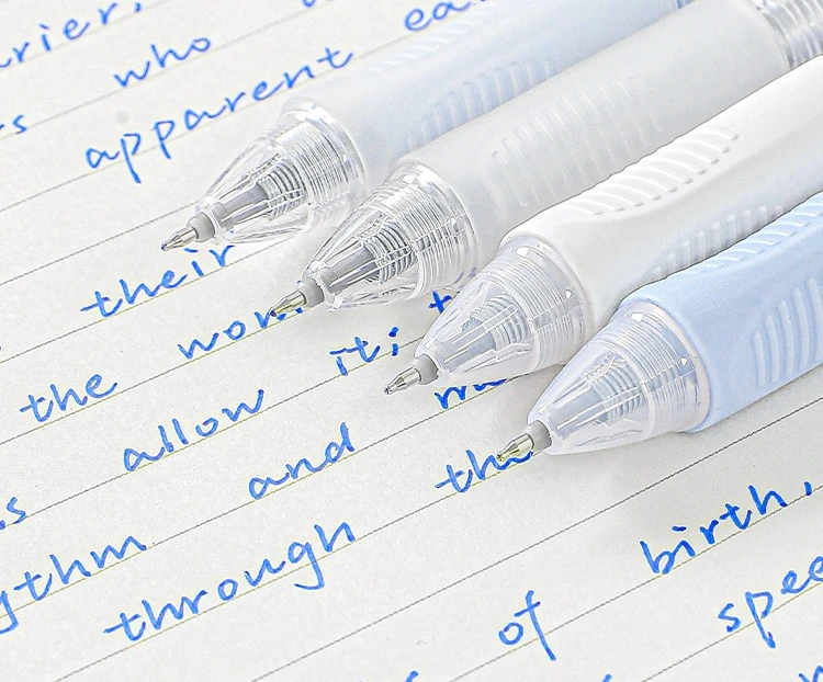 Planwith 3 Teile/satz Löschbaren Gel Stift Schreibwaren Student Schule Acsesories Stift 0,5mm Kristall Blau Tinte Seite Drücken Schreiben liefert – Detail 8