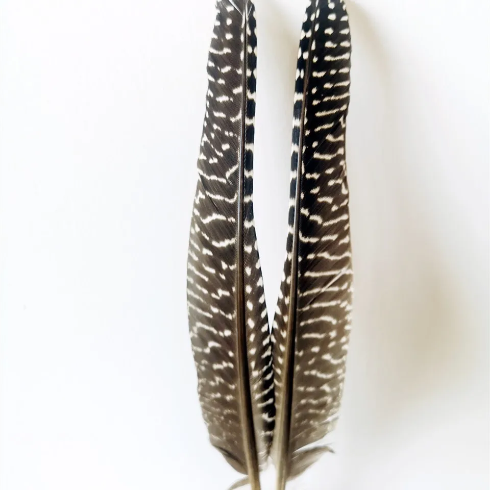 Natural Pheasant Feather Crafts DIY Carnival Accessories guinea fowl Feathers Handicraft Jewelry Earring Decoration Plumes