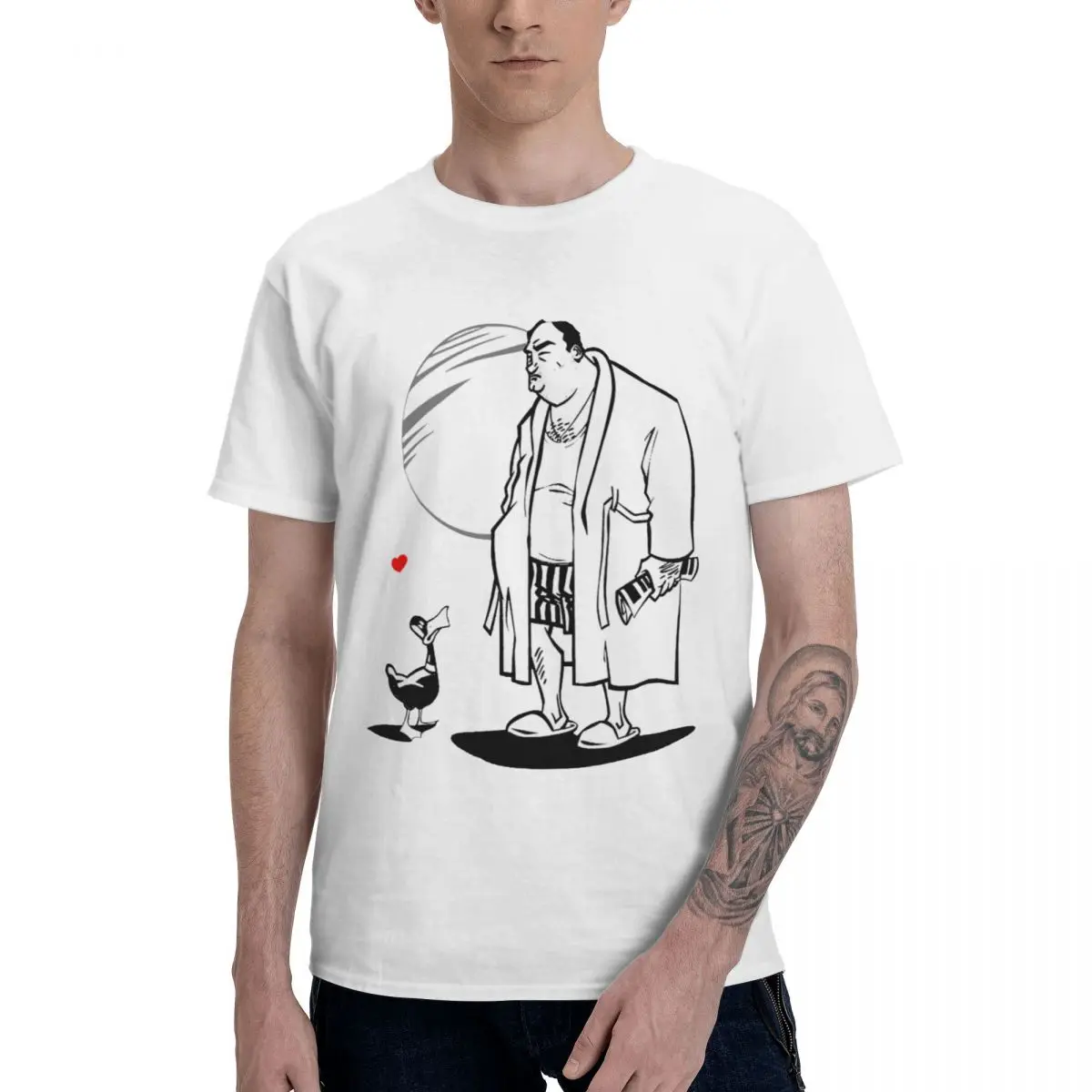 Fashion THOSE F'IN DUCKS T Shirt Pure Cotton Round Neck Male T Shirts Short Long Sleeve PlClassic Tee Tops Four Seasons