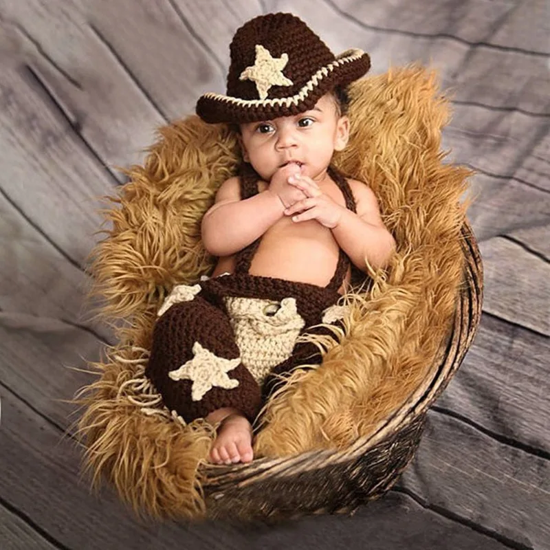 Newborn Photography Baby Photo Clothes Costume Newborns Photography Props Clothing Knit Hat Pants Newborn Photography Outfit