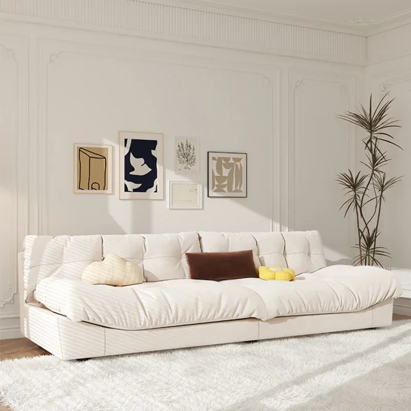 Light Luxury Cream Clouds Living Room Sofa Bed Xxl Minimalist Christmas Couch Straight Comfort Sofa Inflavel Bedroom Furniture