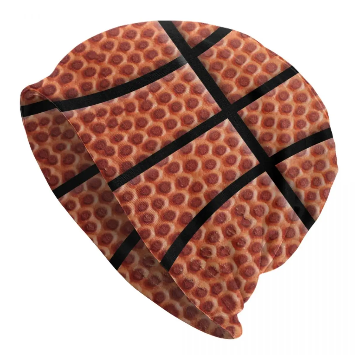 Gorros con patrón de baloncesto personalizados para hombres y adultos, gorros Unisex, gorro de punto cálido para la calle, regalo para jugador deportivo