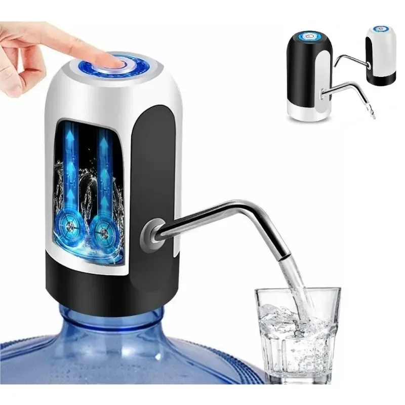 Water Bottle Pump USB Charging Water Dispenser Portable Mini Automatic Pumpment for Gallon Facilites Kitchen Camping Accessories