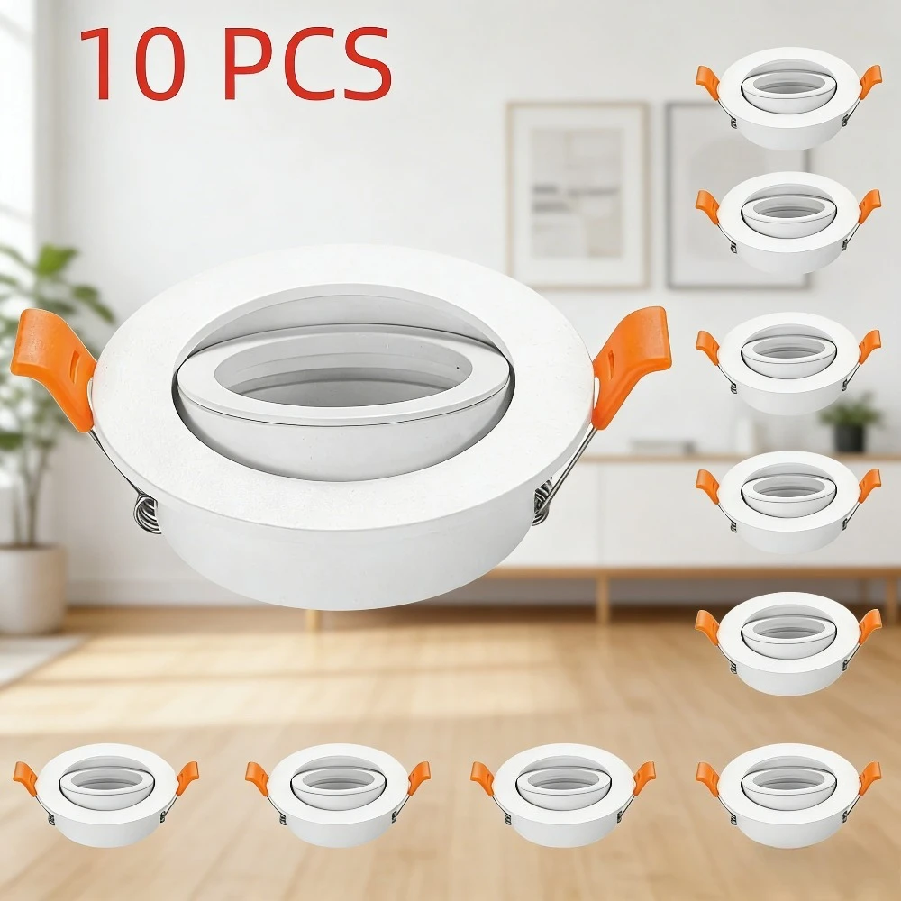 

JOYINLED 10 Pcs LED Recessed Ceiling Spot Lamp Replaceable Round LED Downlight for Living Room Bedroom Balcony Lighting