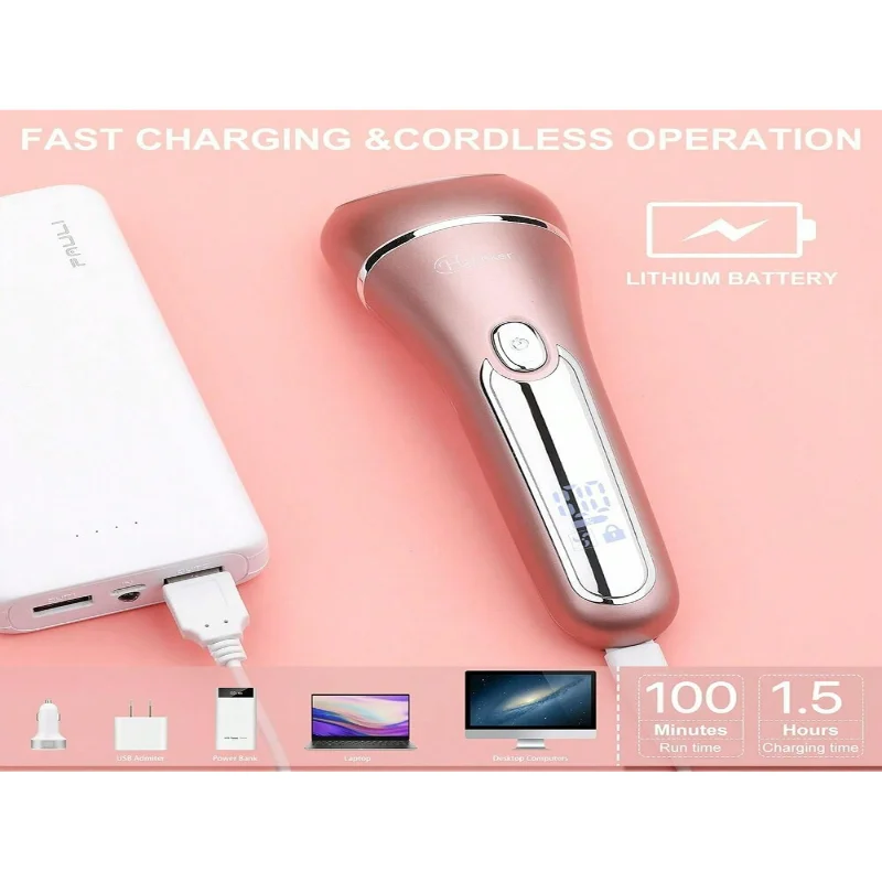 DFNDZ Tagliacapelli da donna 3 in 1 Depilazione viso, peli pubici e rasoio corpo per viso, ascelle e gambe