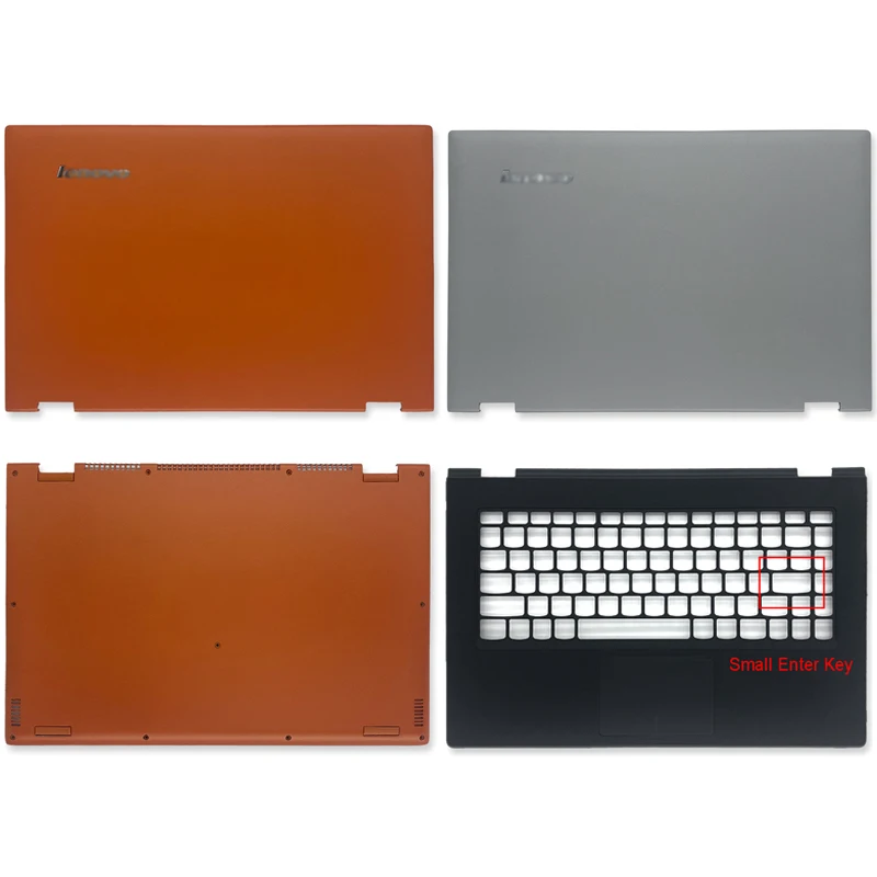 New Laptop LCD Back Cover For Lenovo IdeaPad Yoga 2 PRO 13 Yoga2 PRO13 Palmrest With Touchpad Bottom Case Shell A C D Orange