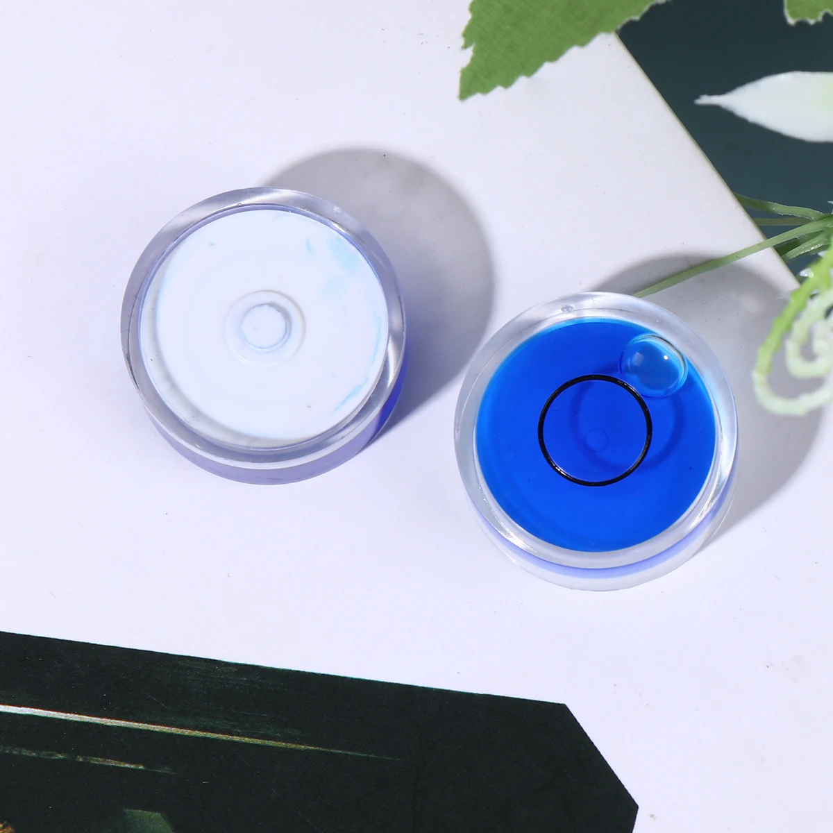 10pcs 18X9Mm Circular Bubble High Precision Horizontal Spirit Level Clear Acrylic Universal Level For Calibration Frame