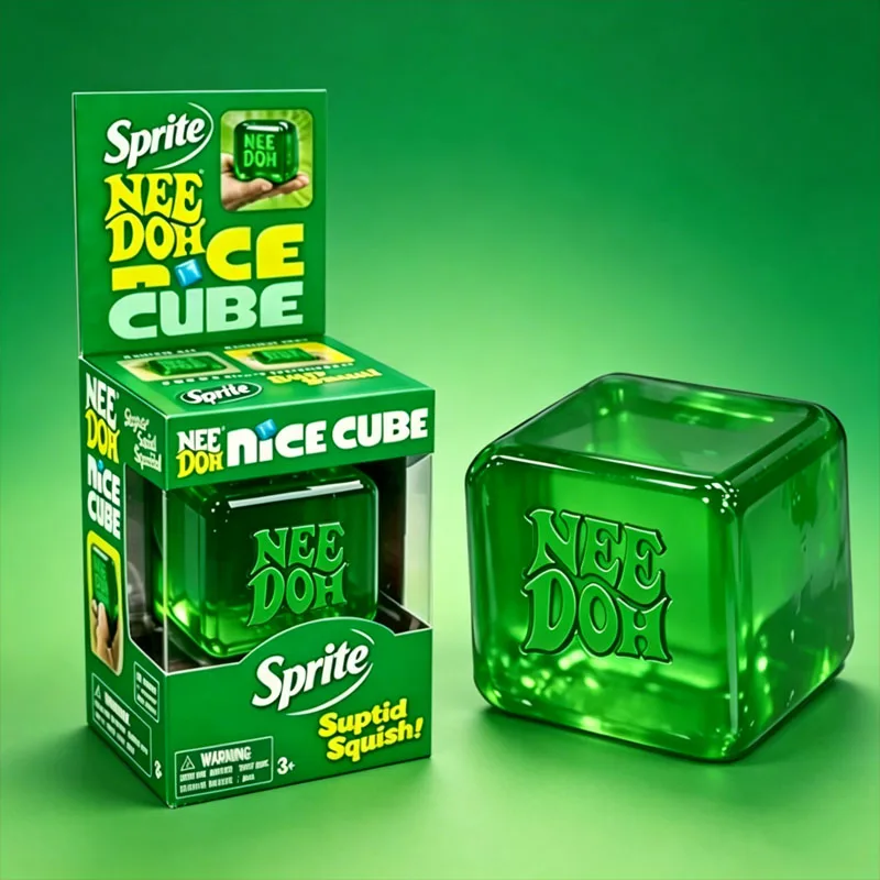 Dr Pepper X NeeDoh Nice Cube Squishy Weiches Sensorisches Fidget-Spielzeug zur Stress- und Angstlinderung für Erwachsene und Kinder