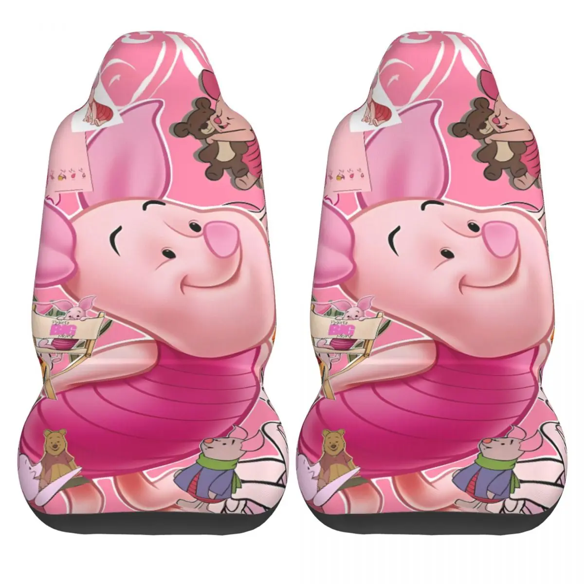 

Чехлы на автомобильные сиденья «Пятачок», автомобильные полиэстеровые чехлы на автомобильные сиденья, эластичные, 2 шт., оригинальный чехол