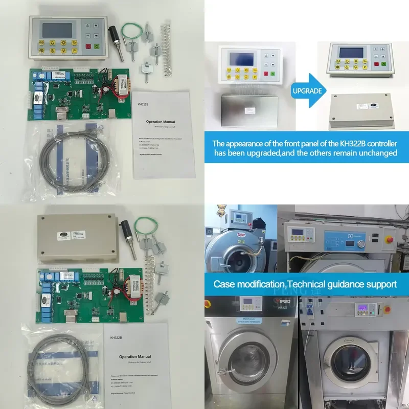 KH322B Industrial Washing Machine Controller 220V English Program PCB Circuit Board for Laundry Shop