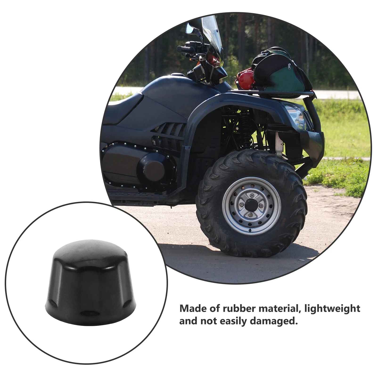 10 Uds. Tapas de cubo de neumático Atv, cubiertas de goma de repuesto para centro de rueda, cubiertas para Go Kart, carrito de Golf, accesorios Atv