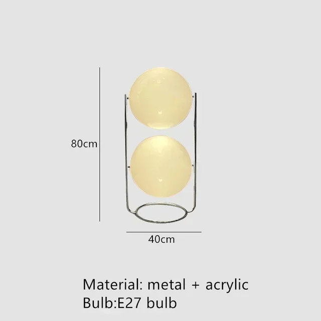 Italien Design Chrom Metall LED Stehlampen Kreative Weiße Acryl Kugel Stehleuchte Wohnzimmer Schlafzimmer Hause Beleuchtungskörper