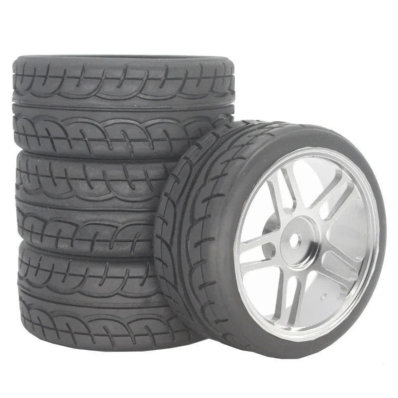 CNC High Strength Metal Wheels Tires Heightening Upgrade Set Fit MJX HYPER GO 14301 14302 14303 1/14 RC Rally Vehicle