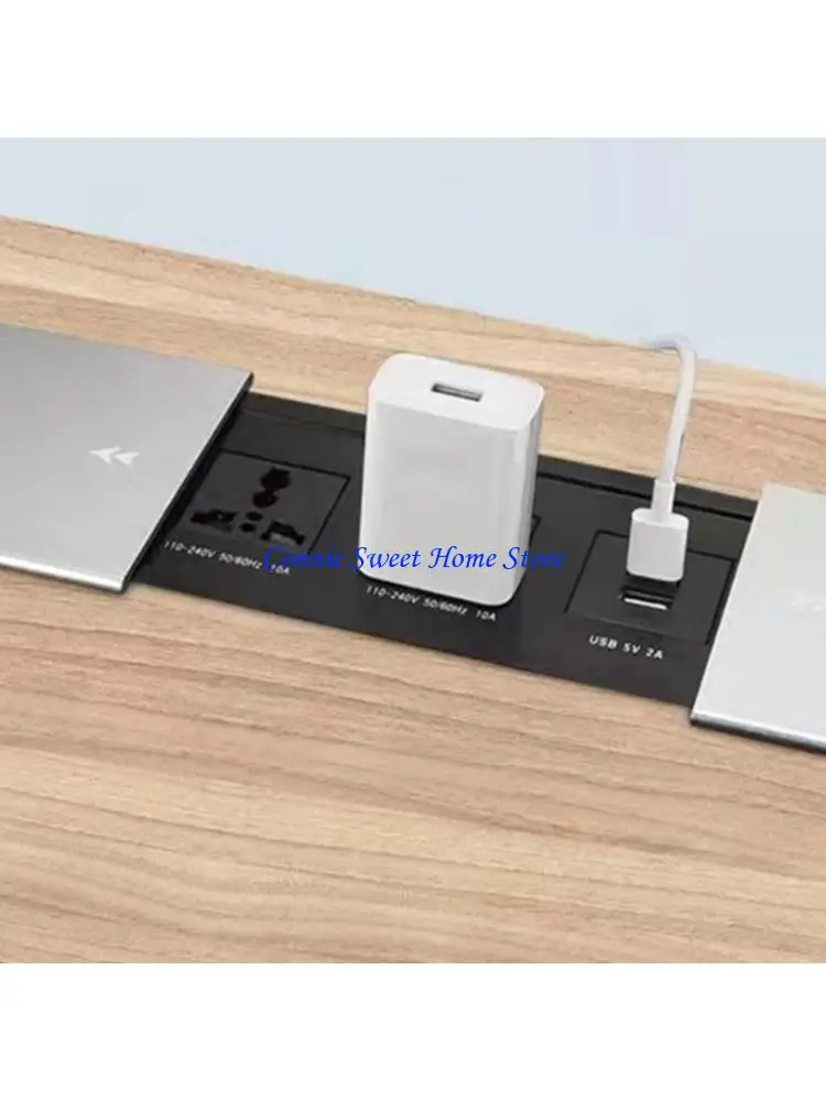 

Встраиваемые удлинители для настольных ПК LXAF с 2 розетками и 2 USB-портами с защитой от скачков напряжения для офиса и дома