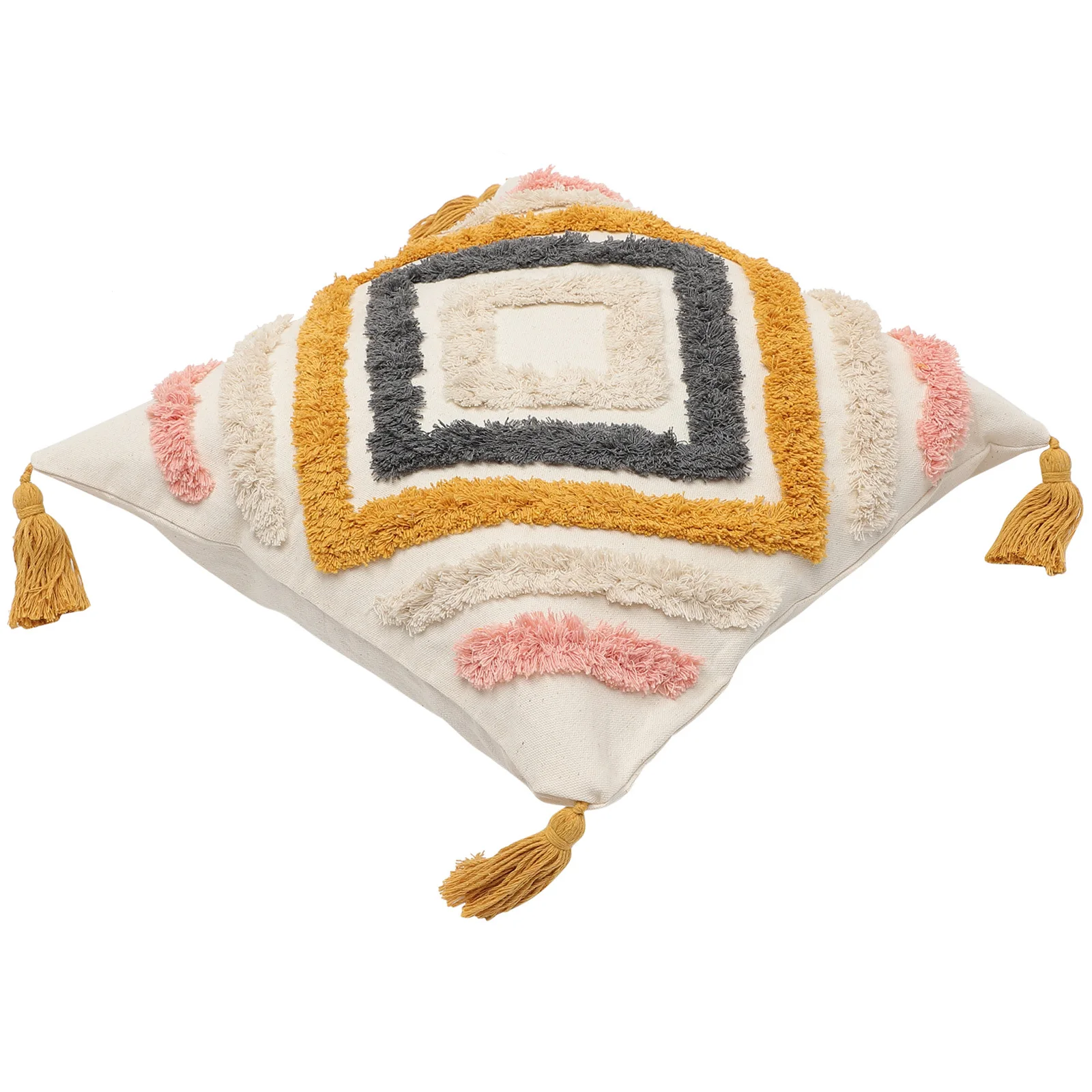 

Pillow Cover 18X18 Inch Modern Embroidered Decorative Throw Pillow Case For Sofa Home Washable Cushion Cover