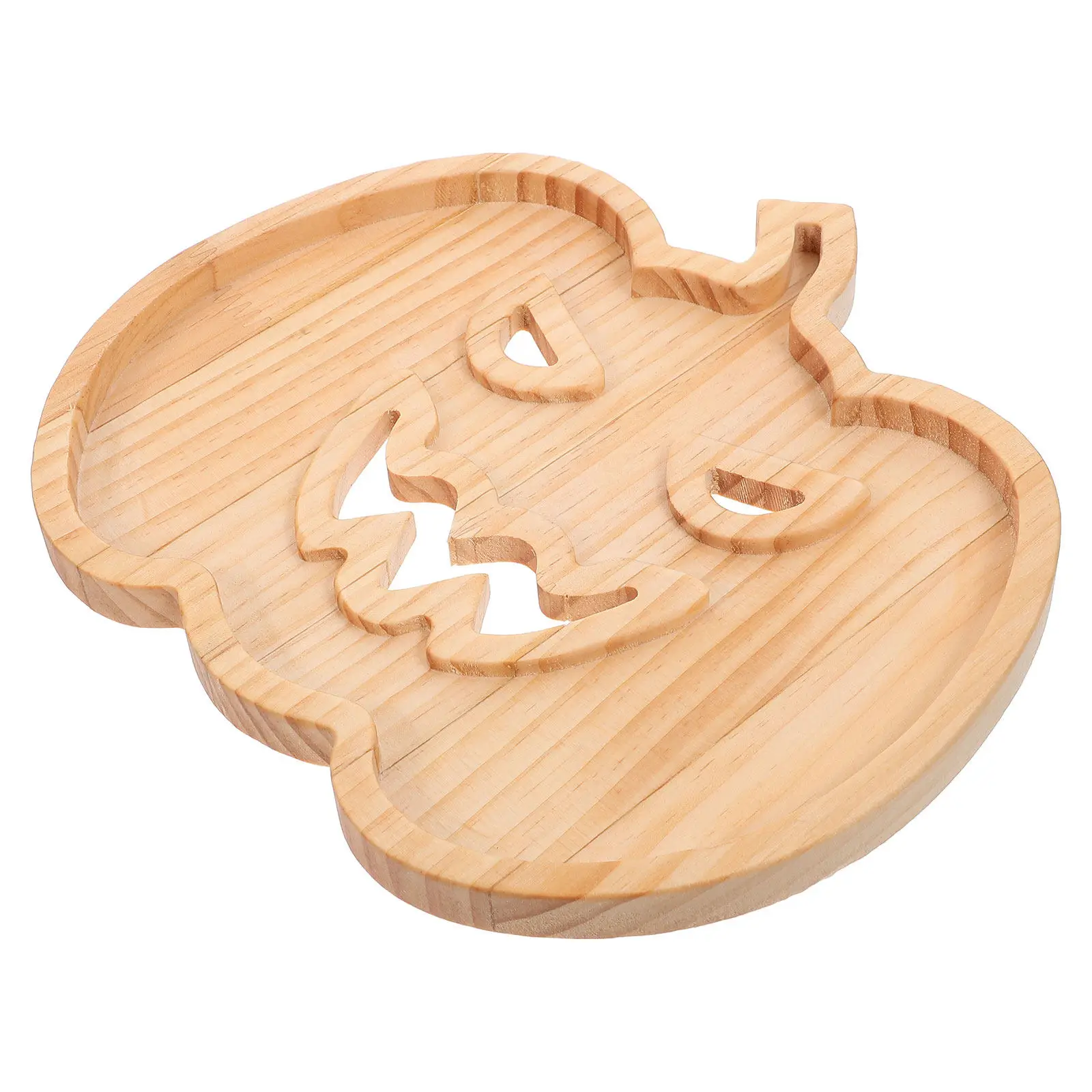 

Креативный поднос для закусок в форме тыквы, идеально подходит для праздничных вечеринок, сервировки десертов и фруктов, деревянная декоративная тарелка для дома и кухни.