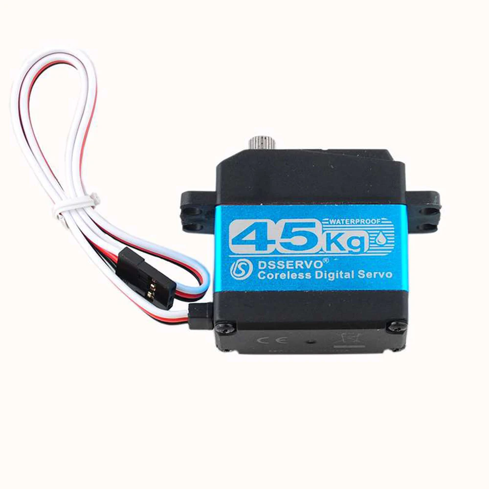 45Kg Coreless Servo DS3245 DServo High Speed Digtal Servo Metal Robotic Servo 180/270 Degree Waterproof Ip66 with 25T Servo Arm