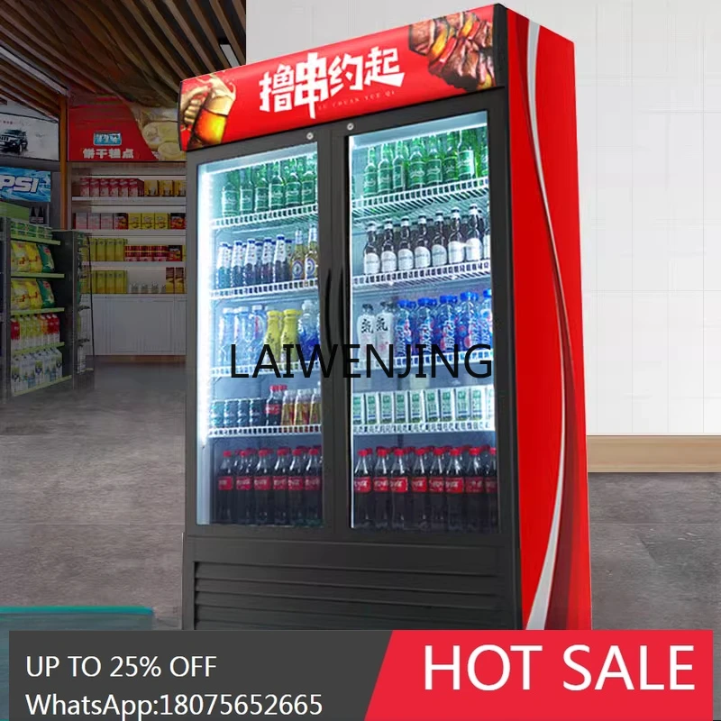 freezer commercial fresh-keeping and freezing dual-purpose large-capacity supermarket double-door refrigerator