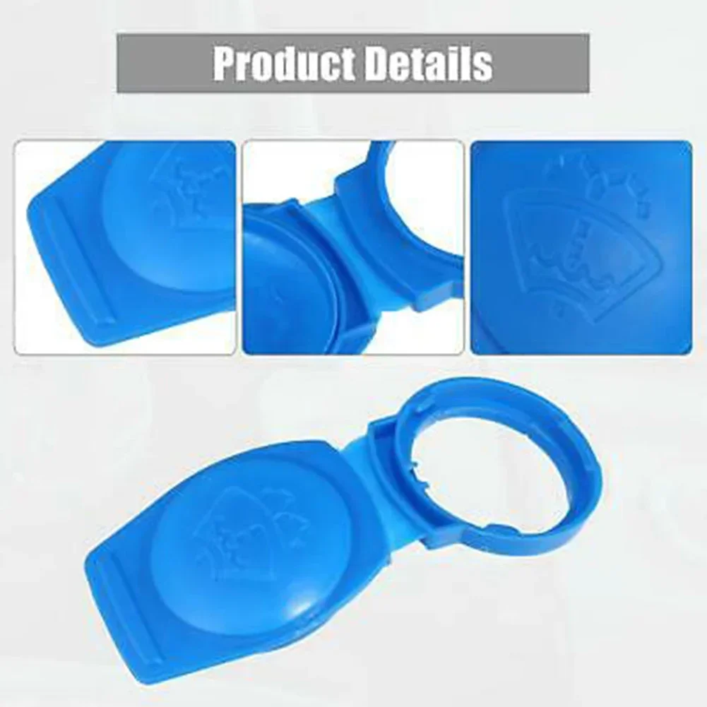 Blue Wiper Washer Fluid Reservoir Tank Bottle Cap Cover  For Windshield Washer Fluid Reservoir Cap