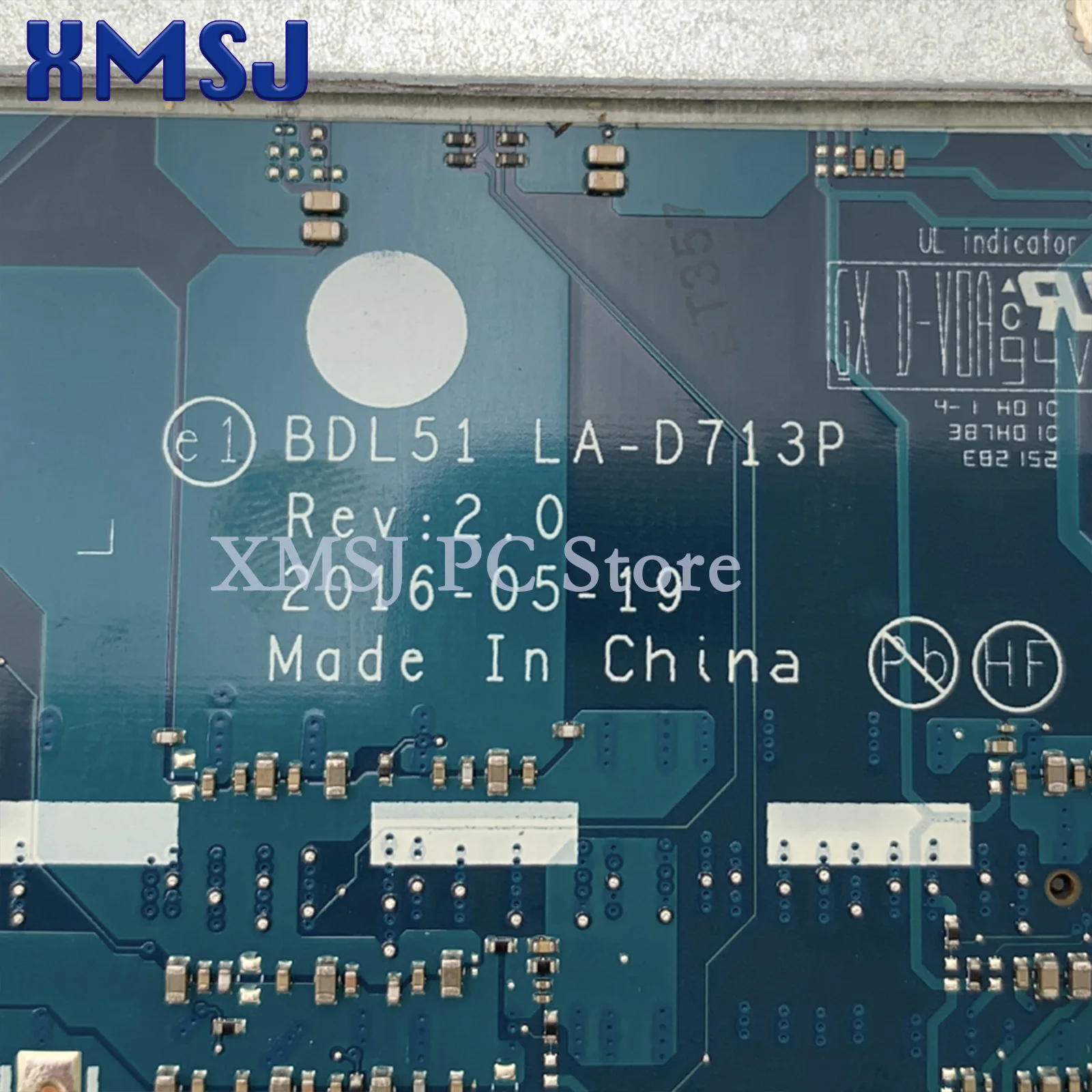 XMSJ 903914 -001 902570 -601 902570 -001 LA-D713P Moederbord Voor HP 15-BA 15Z-BA Laptop Moederbord Met A12-9700P CPU