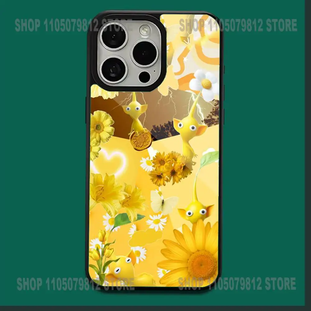 Funda de teléfono P-Pikmin 4 Game para iPhone17,16,15,14,13,12,11,Plus,Pro,Max,Mini carga inalámbrica magnética suave Magesafe