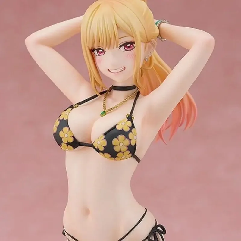 Figurki akcji Kitagawa Marin w stroju kąpielowym z PVC, anime My Dress-Up Darling, seksowne modele dziewczyn, kolekcjonerskie figurki, dekoracje na biurko, zabawki, prezenty