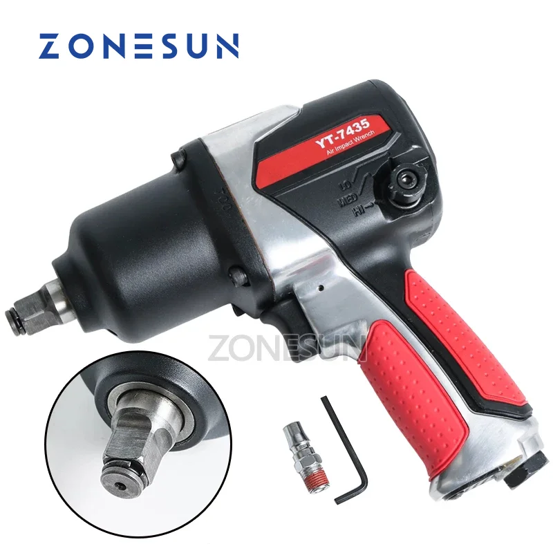 

ZONESUN 16mm Bolt size Pneumatic impact Wrench, Air Tools,Spanners for Car Bicycle Repair Pneumatic Tools