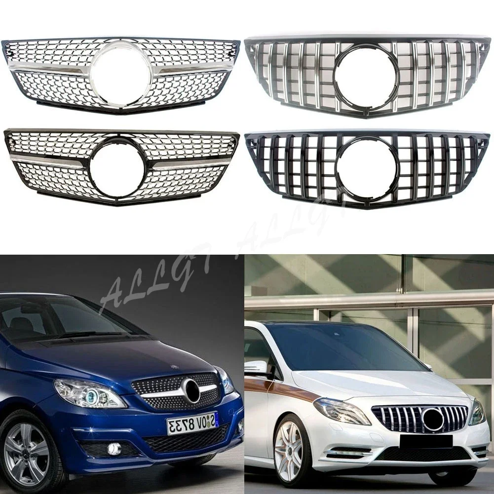 

Front Grill Center Hood Grille Vent Bumper For Mercedes-Benz B-Class B150 B160 B170 180 B200 W245 2009 2010 2011