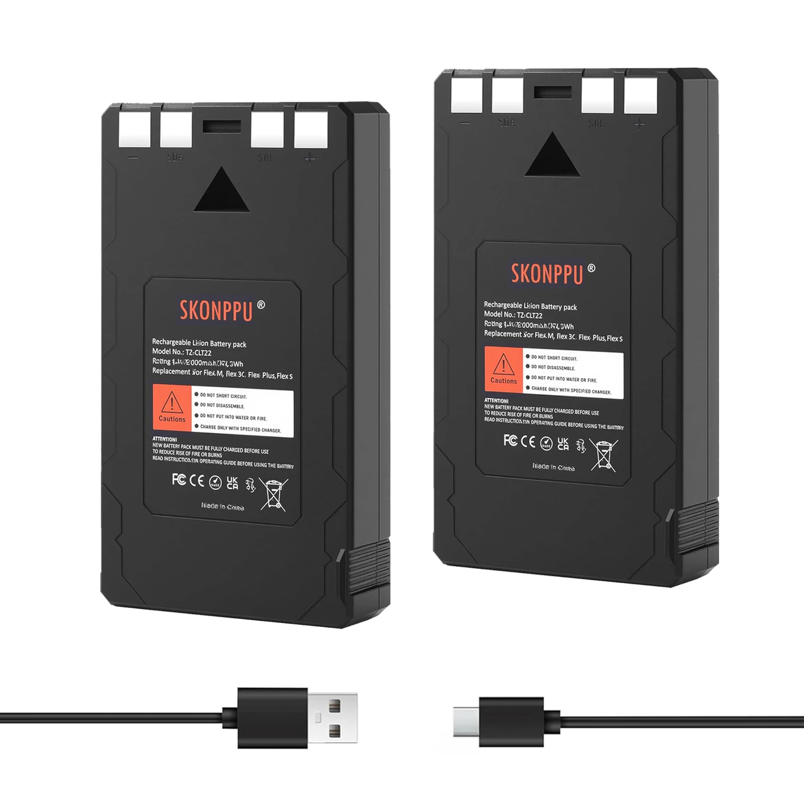 

7000mAh LIT-22 Rechargeable Lithium Battery for SPYPOINT Trail Camera Compatible with Flex-M Flex-S Flex G-36 Flex-Plus