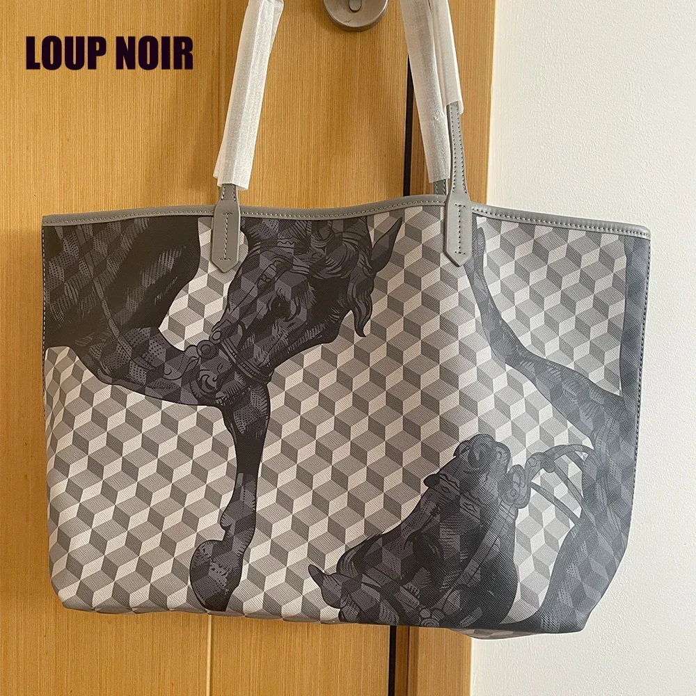 LOUP NOlR, nuevo bolso de mano para mujer, bolsos de mano de gran capacidad para mujer, bolsos de hombro para mujer, bolsos de mano informales de alta calidad, bolso principal para mujer