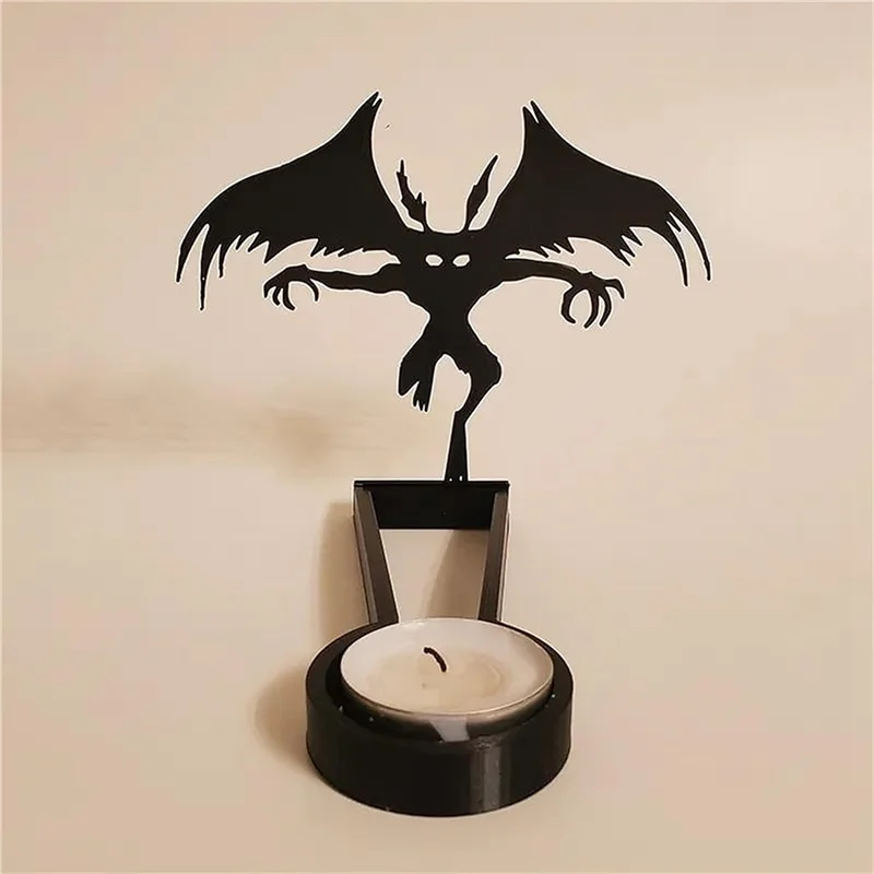 Halloween Decorations Home Halloween Decor,Funny Shadow Candle Holders Tabletop Decorative Candle Stands Decoration B
