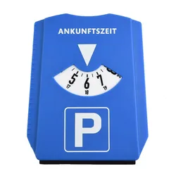 24 Parking Disc Parking Meters Blue Plastic Parking Portable Car Parking Disc Timer Arrival Time Display