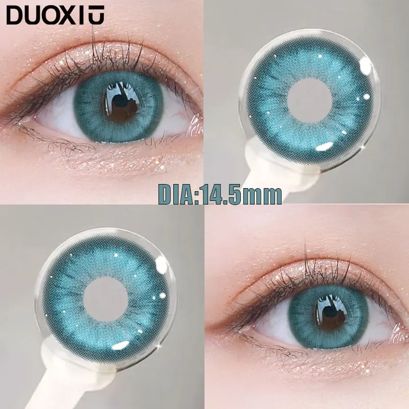 DUOXIU 1 Pair Colored Contact Lenses for Eyes Blue Lenses Lenses Gray Lenses Green Eye Natural Lenses Fashion Lenses Beauty
